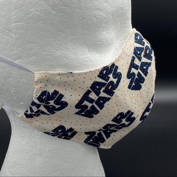 STAR WARS (beige) Fitted Cloth Face Mask ➕Filter - Picture 3 of 5